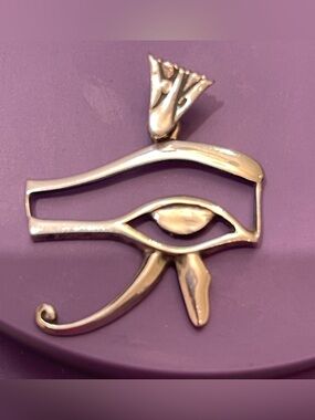 Sterling Silver  Eye of Horus Pendant  Jewelry